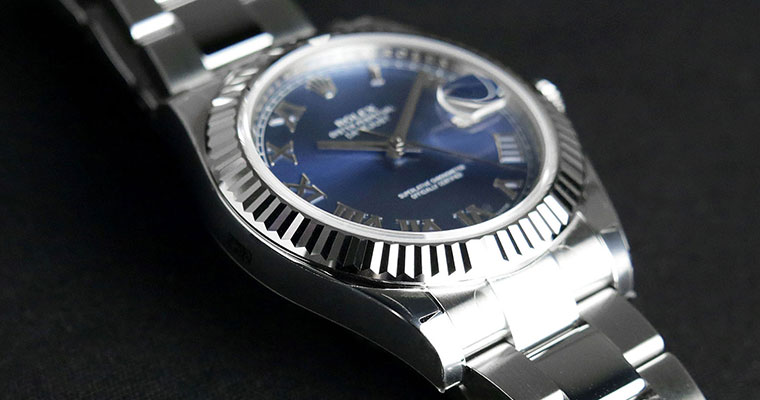 Rolex Datejust II Steel Blue Dial Roman Markers 116334 Swiss